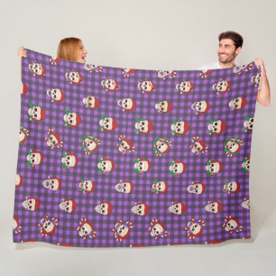 Manta Polar Skully Claus Plaid