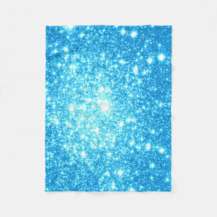 Manta Polar Sky Blue Stars Fleece Blanket