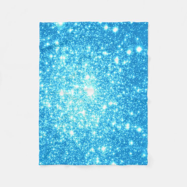 Manta Polar Sky Blue Stars Fleece Blanket (Anverso)