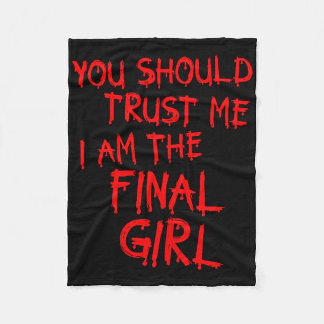 Manta Polar Slasher Movimientos Confía En Mí Soy El Chica Fina (Anverso)