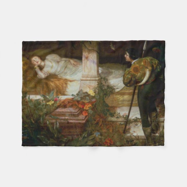 Manta Polar Sleeping Beauty (Prince Charming and His Princess) (Frente (Horizontal))