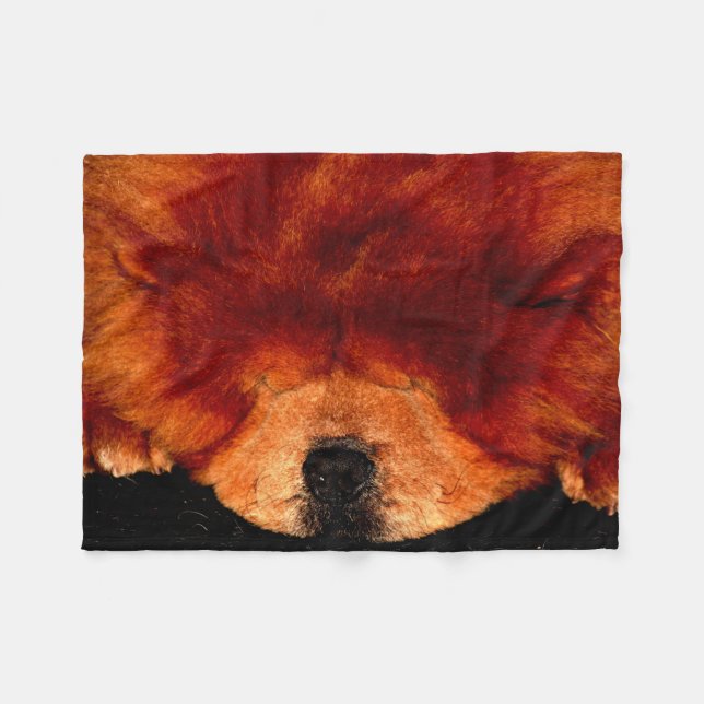Manta Polar Sleeping Chow Chow fbcna (Frente (Horizontal))