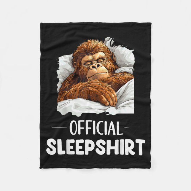 Manta Polar Sleepshirt Sleeng Bigfoot Sasquatch Lovers Pajama  (Anverso)