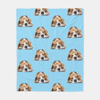 Manta Polar Sleepy Beagle Dog Blanket