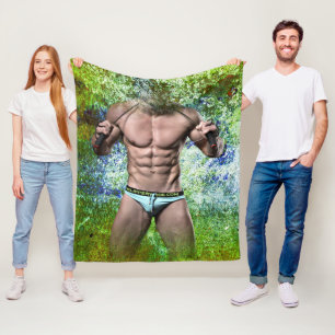 Manta Polar SlipperyJoe's hombre adulto muy musculoso sin cami