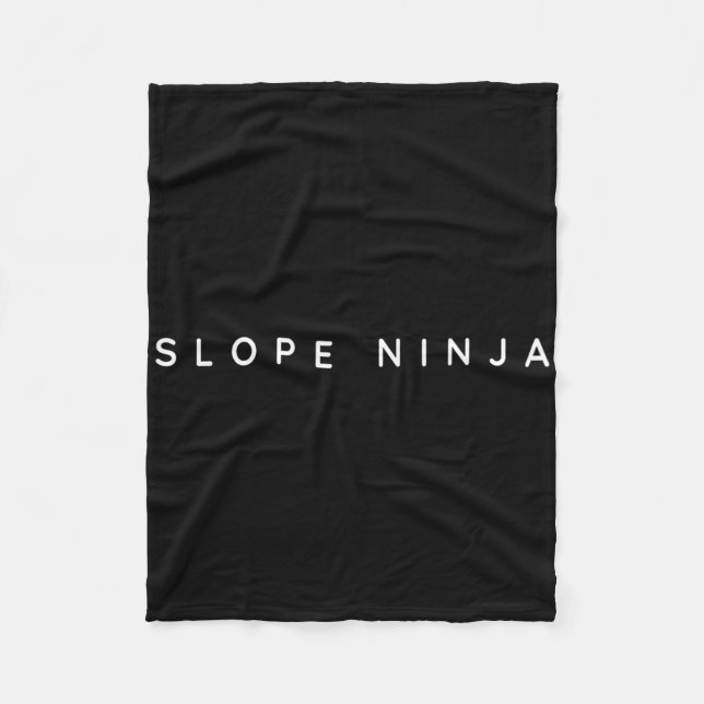 Manta Polar Slope Ninja Funny Snowboarder dice gracioso lema (Anverso)