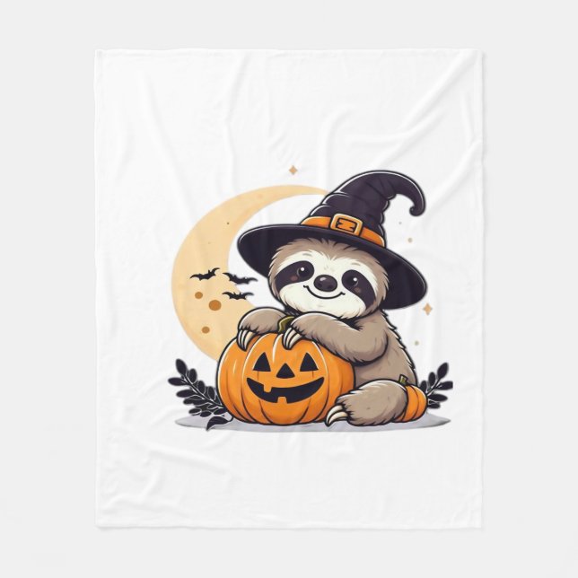 Manta Polar Slote Halloween Motif Cute Classic T-Shirt (Anverso)