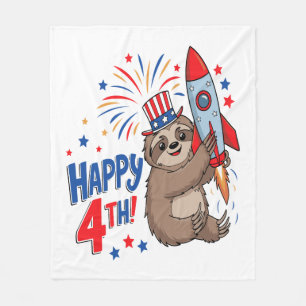 Manta Polar Sloth Happy 4Rocket Fireworks Estados Unidos