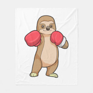 Manta Polar Slots as Boxer con guantes de boxeo