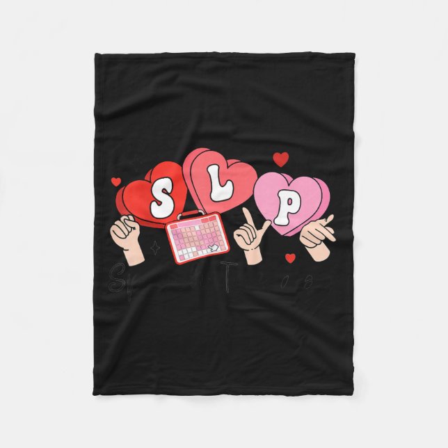 Manta Polar Slp Valentine's Day Speech Language Pathologist St (Anverso)