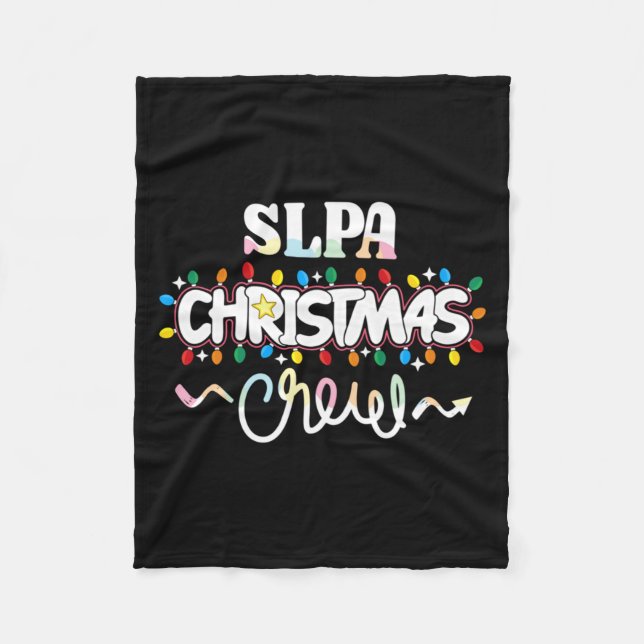 Manta Polar Slpa Christmas Crew Speech Pathology Istant Xma  (Anverso)