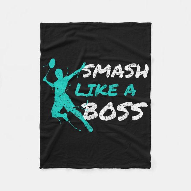 Manta Polar Smash Como Un Jefe Badminton Speedminton Crossmint (Anverso)