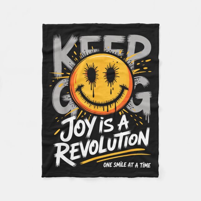 Manta Polar Smile Face Optimism Good Energy Mental Health Awar (Anverso)