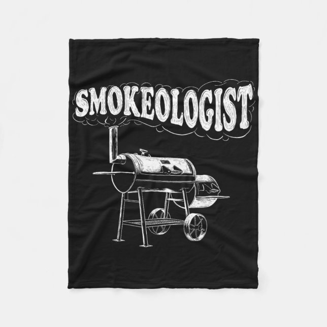 Manta Polar Smokeólogo - Gracioso Pitmaster Bbq Smoker Grillin (Anverso)