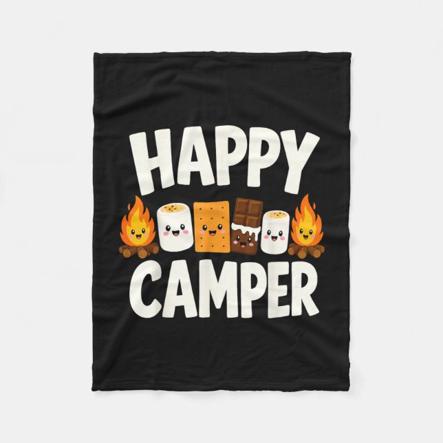 Manta Polar S'mores hoguera camping  (Anverso)