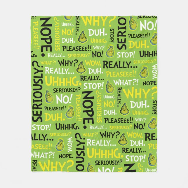 Manta Polar Snarky Grinch | Grinch Snarky Phrase Pattern (Anverso)