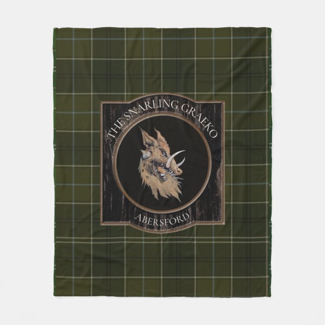 Manta Polar Snarling Graeko Fleece Blanket (Anverso)