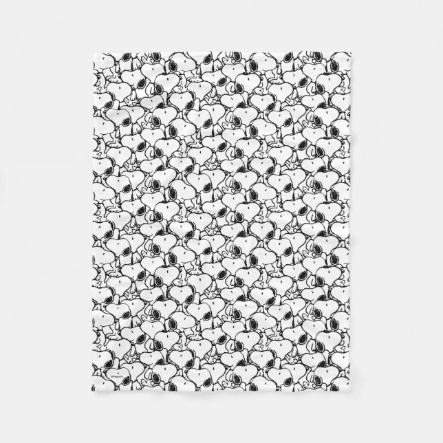 Manta Polar Snoopy Classic Comics Pattern (Anverso)