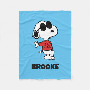 Manta Polar Snoopy "Joe Cool" de pie