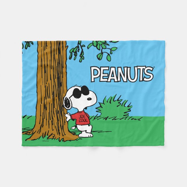 Manta Polar Snoopy "Joe Cool" Standing (Frente (Horizontal))