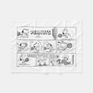 Manta Polar Snoopy Juega Al Tenis
