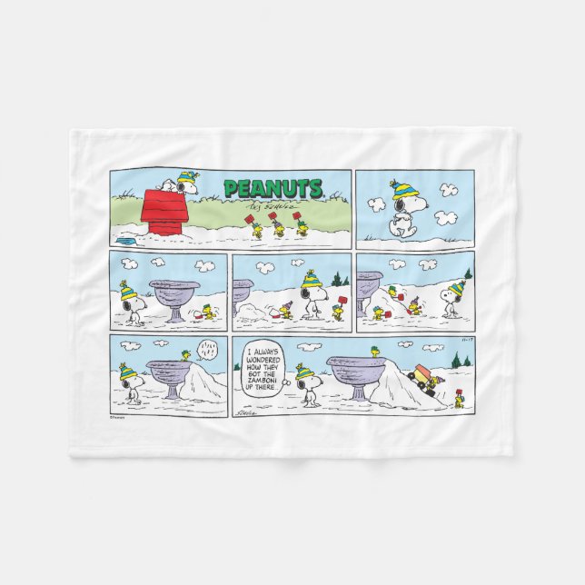 Manta Polar Snoopy y la tripulación (Frente (Horizontal))