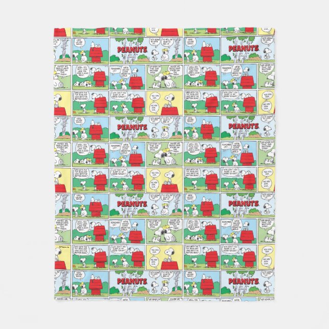 Manta Polar Snoopy y sus hermanos Andy & Olaf (Anverso)