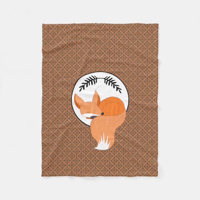 Manta Polar Snoozing Woodland Fox Coszy (Anverso)