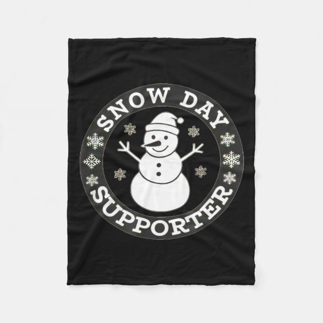 Manta Polar Snow Day Suprter Fun Winter Snowflake Teacher Stud (Anverso)