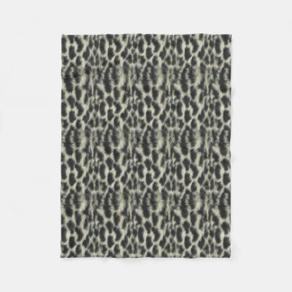 Manta Polar Snow Leopard Fleece Blanket