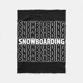 Manta Polar Snowboard - Gran regalo de invierno para Snowboard