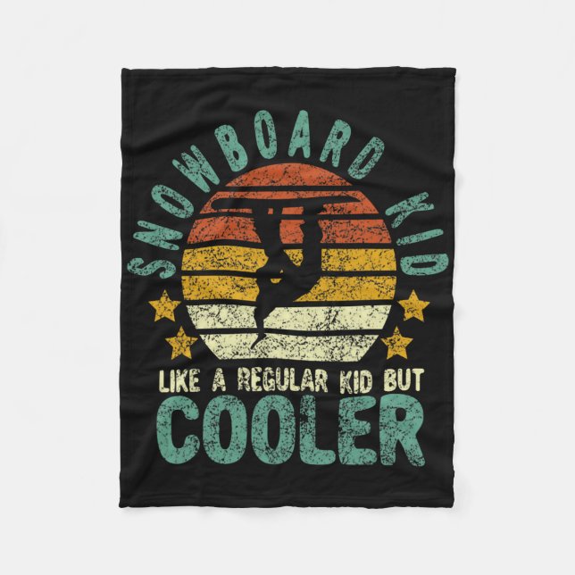 Manta Polar Snowboard Kid Graciosa Nieve Femenina Snowboard Y  (Anverso)