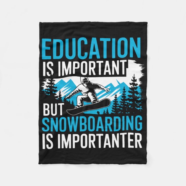 Manta Polar Snowboard Lover Humor Design Funny Snowboard (Anverso)