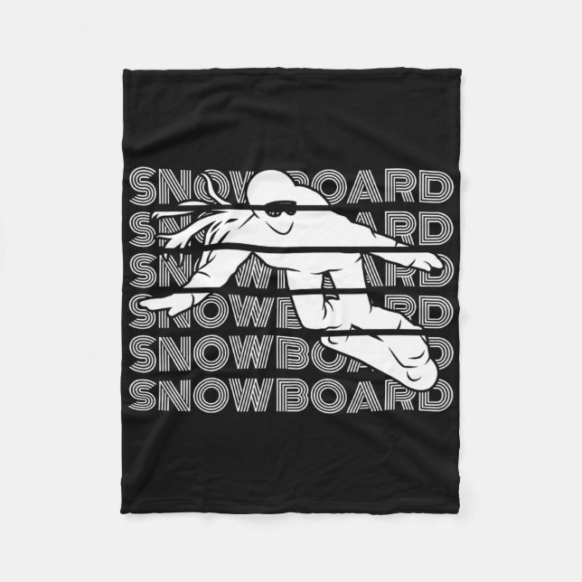 Manta Polar Snowboard Mujeres Snowboard Snowboarder (Anverso)