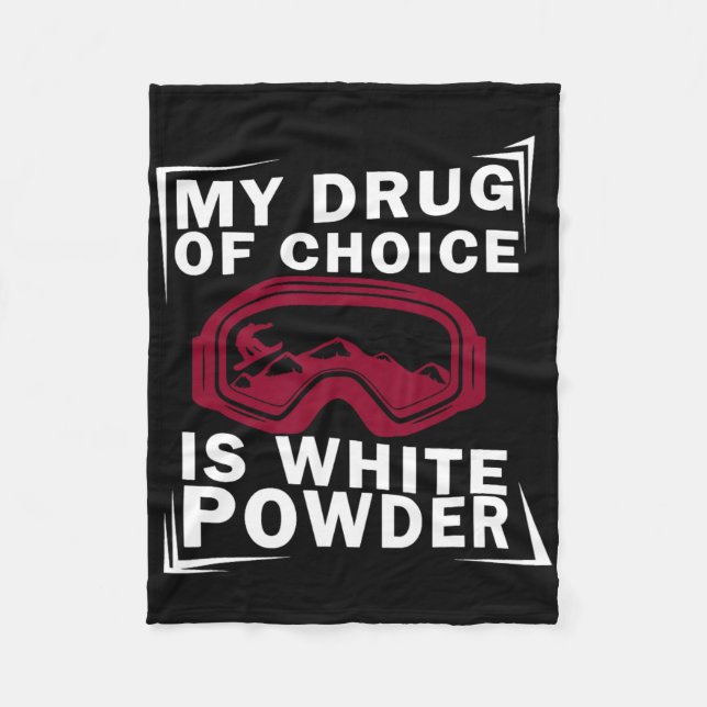 Manta Polar Snowboard Snowboarder Snowboarden Mi Medicina De C (Anverso)