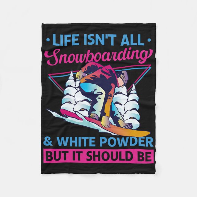 Manta Polar Snowboard White Powder Retro 90s Snowboard (Anverso)