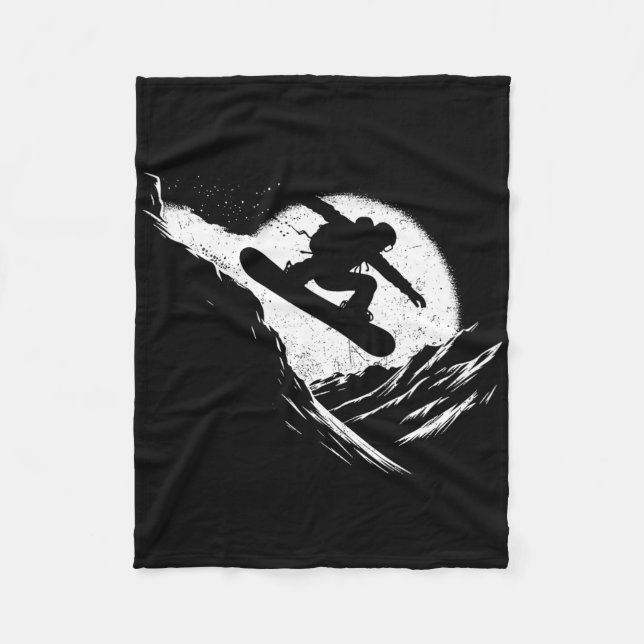 Manta Polar Snowboarder Cliff Snowboard Problemas con Snowboar (Anverso)
