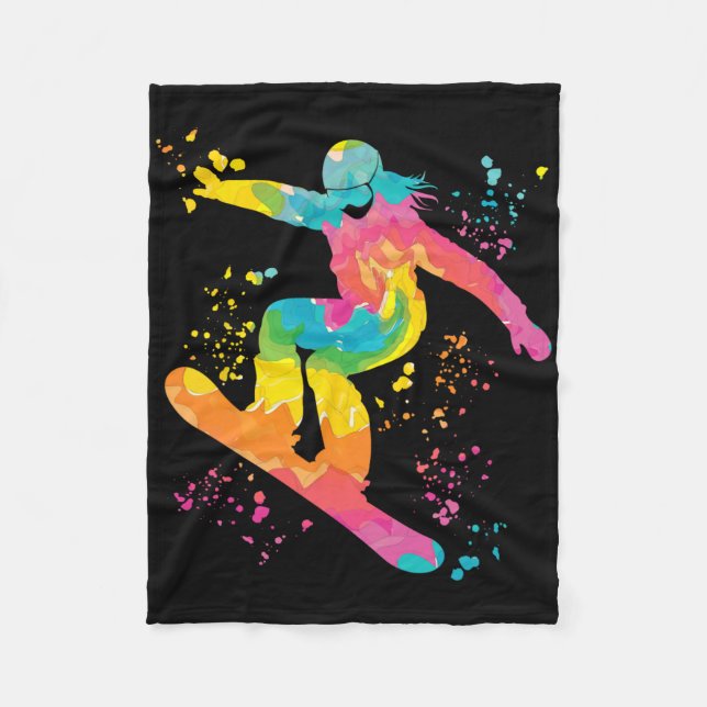 Manta Polar Snowboarder Colorful Snowboard Snowboard 22 (Anverso)