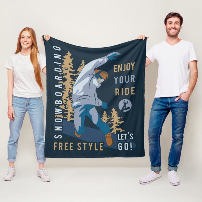 Manta Polar Snowboarding. Disfruta tu paseo (In situ)