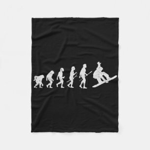 Manta Polar Snowboarding Esquí Snowboard Invierno Funny Evolu