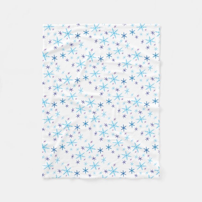 Manta Polar Snowflakes Fleece Blanket (Anverso)