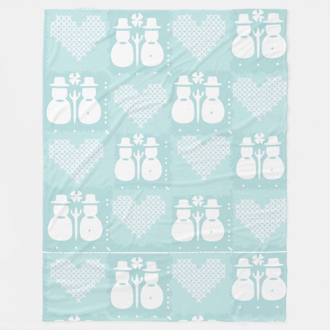 Manta Polar Snowman Blanket & Throws (Anverso)