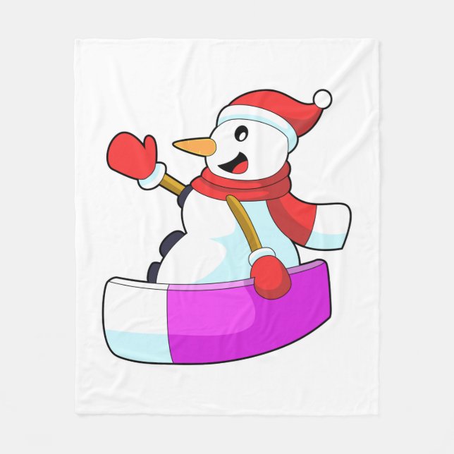 Manta Polar Snowman como snowboarder con Sonowboard.PNG (Anverso)