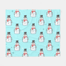 Manta Polar Snowman Seamless Pattern 
