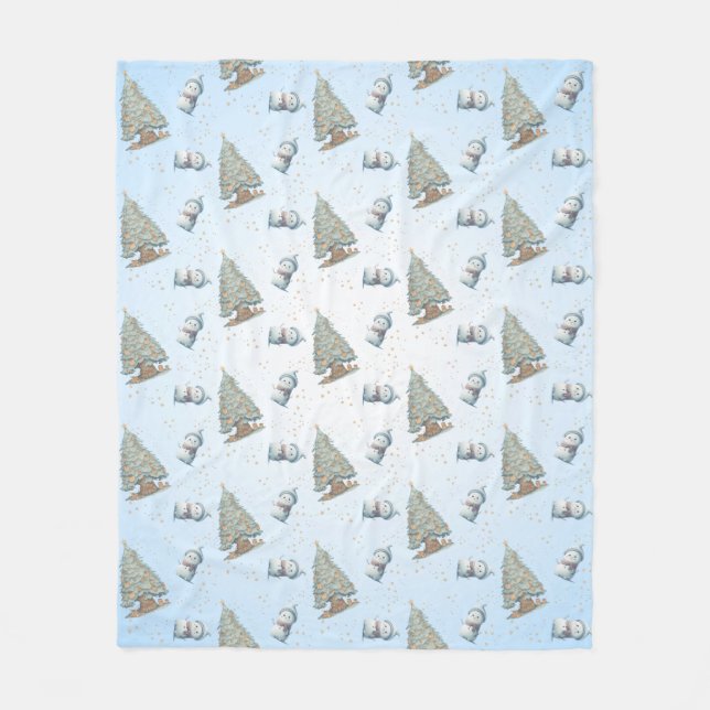 Manta Polar Snowmen fiesta 2 (Anverso)