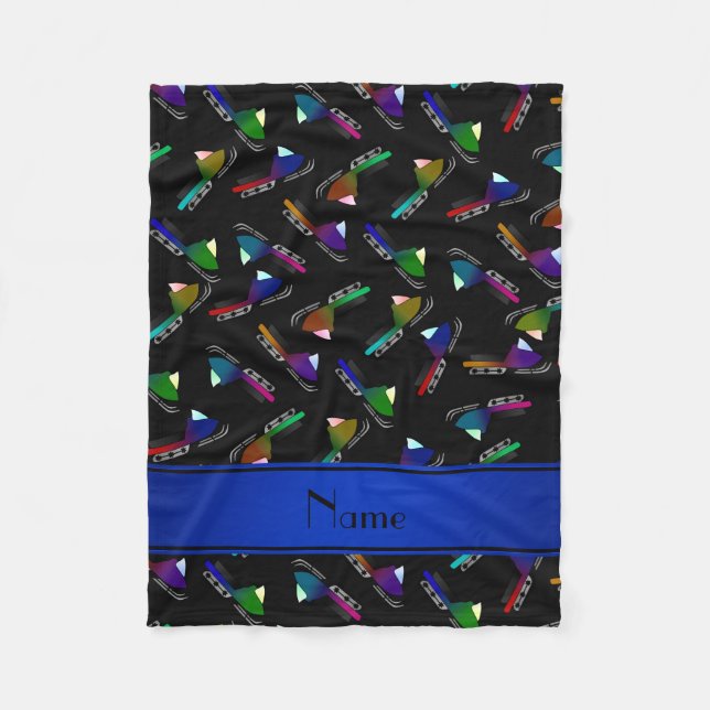 Manta Polar Snowmobiles conocidos personalizados del negro (Anverso)