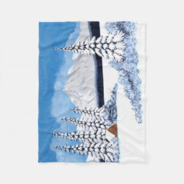 Manta Polar Snowowley Winter Small Fleece Blanket