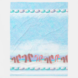 Manta Polar Snowy Candy Cane Forest Winter Scene