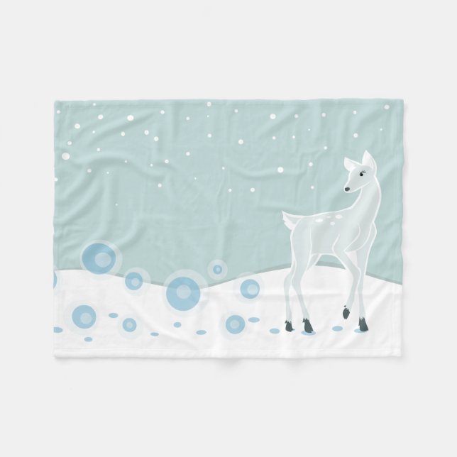 Manta Polar Snowy Deer (Frente (Horizontal))