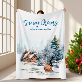 Manta Polar Snowy Dreams Forest Deer 
